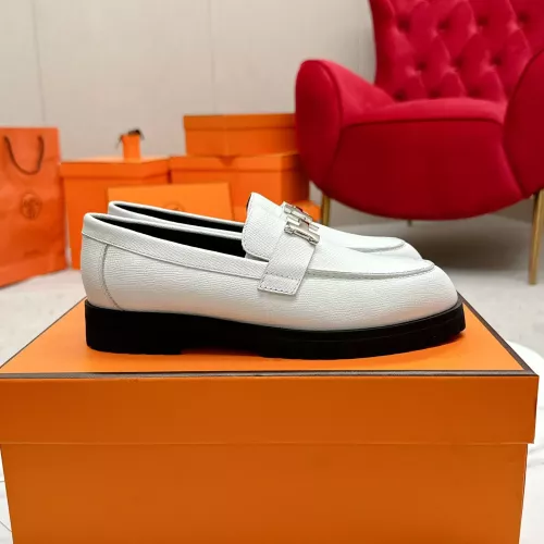 Replica Hermes Leather Shoes For Women #1341224 $125.00 USD for Wholesale