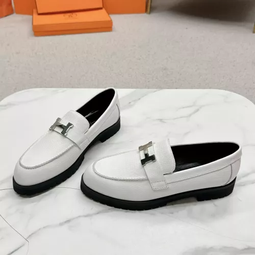 Replica Hermes Leather Shoes For Women #1341224 $125.00 USD for Wholesale