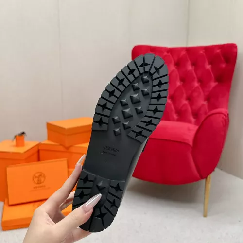 Replica Hermes Leather Shoes For Women #1341225 $125.00 USD for Wholesale