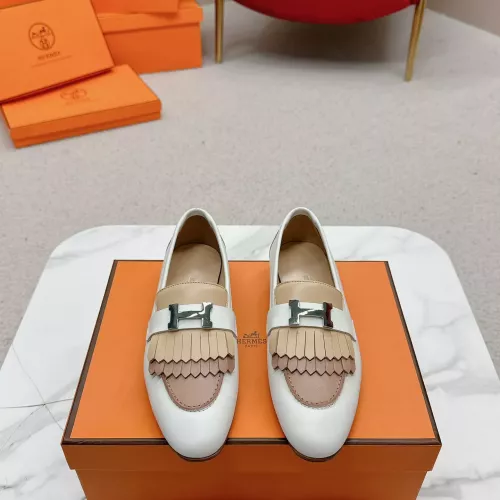 Replica Hermes Leather Shoes For Women #1341227 $125.00 USD for Wholesale