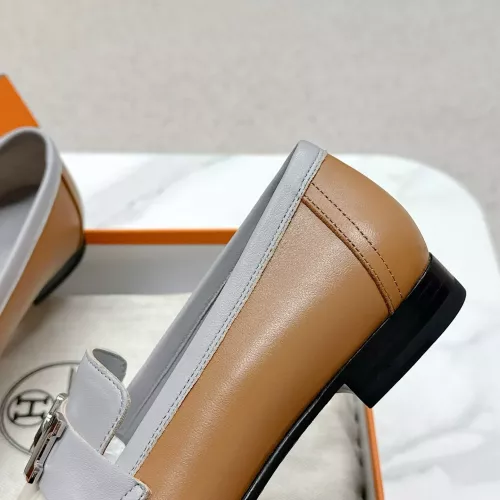 Replica Hermes Leather Shoes For Women #1341230 $125.00 USD for Wholesale