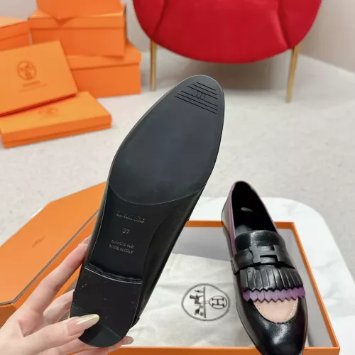 Replica Hermes Leather Shoes For Women #1341242 $125.00 USD for Wholesale