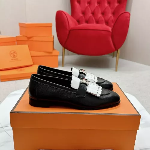 Replica Hermes Leather Shoes For Women #1341245 $125.00 USD for Wholesale