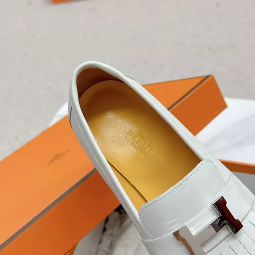 Replica Hermes Leather Shoes For Women #1341259 $125.00 USD for Wholesale