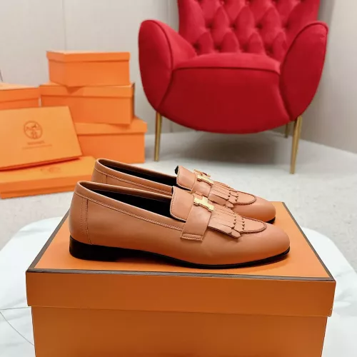 Replica Hermes Leather Shoes For Women #1341262 $125.00 USD for Wholesale
