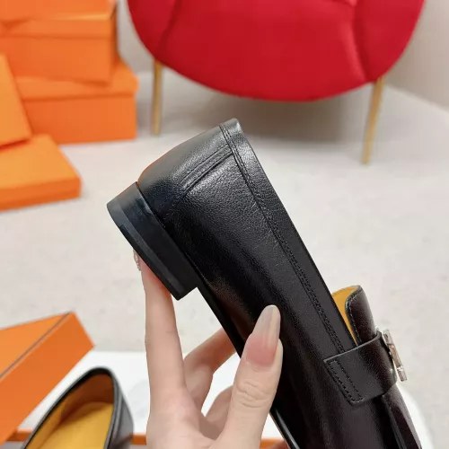 Replica Hermes Leather Shoes For Women #1341263 $125.00 USD for Wholesale