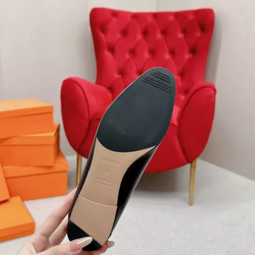 Replica Hermes Leather Shoes For Women #1341264 $125.00 USD for Wholesale