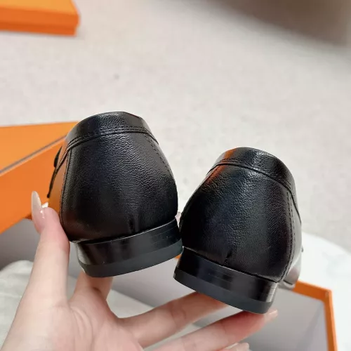 Replica Hermes Leather Shoes For Women #1341265 $125.00 USD for Wholesale