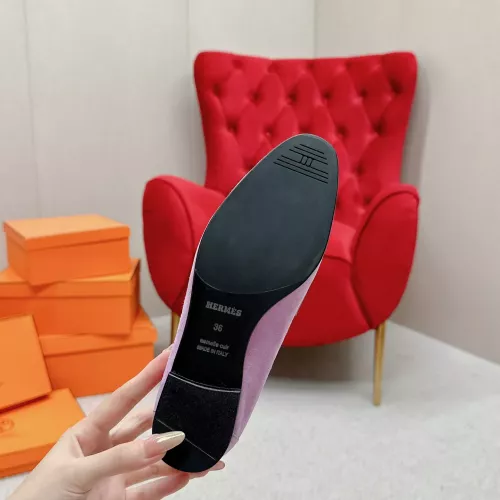 Replica Hermes Leather Shoes For Women #1341266 $125.00 USD for Wholesale