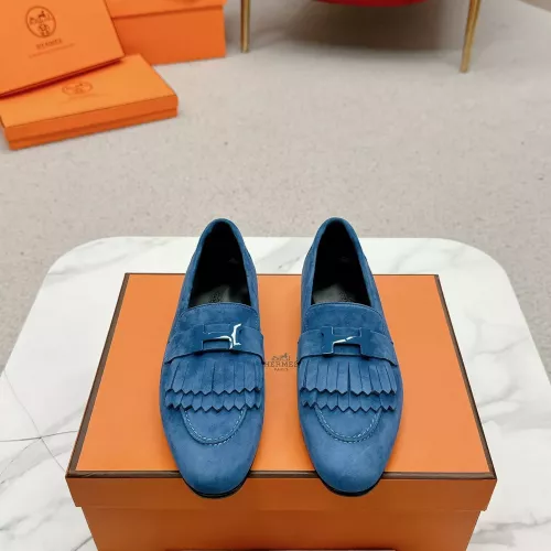 Replica Hermes Leather Shoes For Women #1341269 $125.00 USD for Wholesale