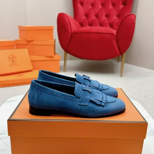 Replica Hermes Leather Shoes For Women #1341269 $125.00 USD for Wholesale