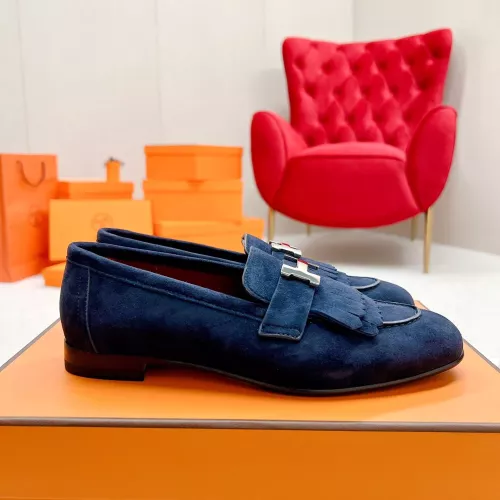 Replica Hermes Leather Shoes For Women #1341270 $125.00 USD for Wholesale