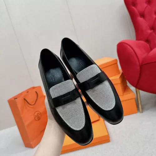 Replica Hermes Leather Shoes For Women #1341272 $125.00 USD for Wholesale