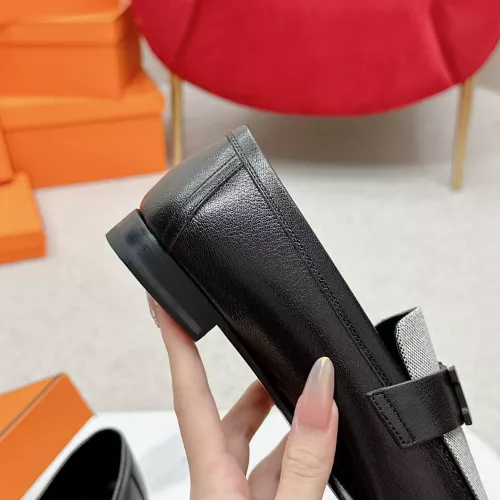 Replica Hermes Leather Shoes For Women #1341272 $125.00 USD for Wholesale