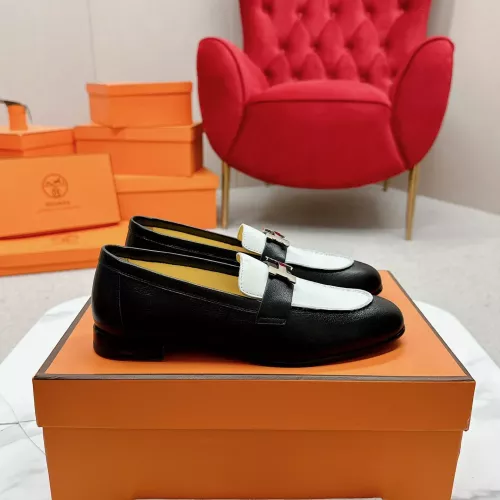 Replica Hermes Leather Shoes For Women #1341273 $125.00 USD for Wholesale