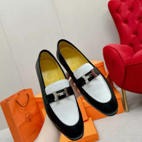 Replica Hermes Leather Shoes For Women #1341273 $125.00 USD for Wholesale