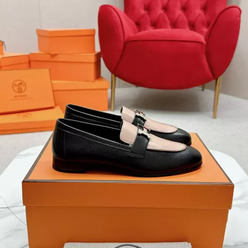 Replica Hermes Leather Shoes For Women #1341274 $125.00 USD for Wholesale