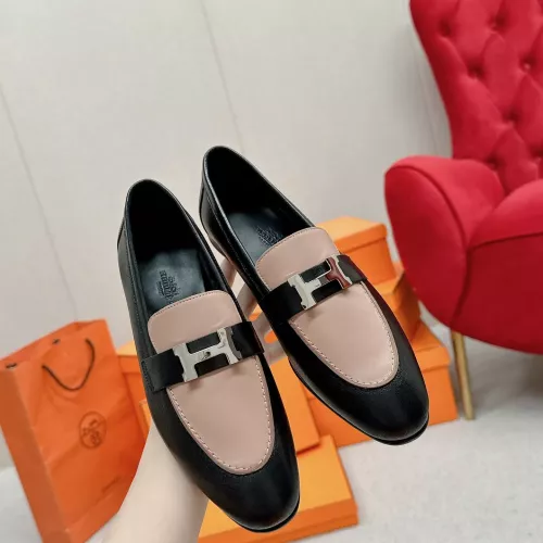Replica Hermes Leather Shoes For Women #1341274 $125.00 USD for Wholesale