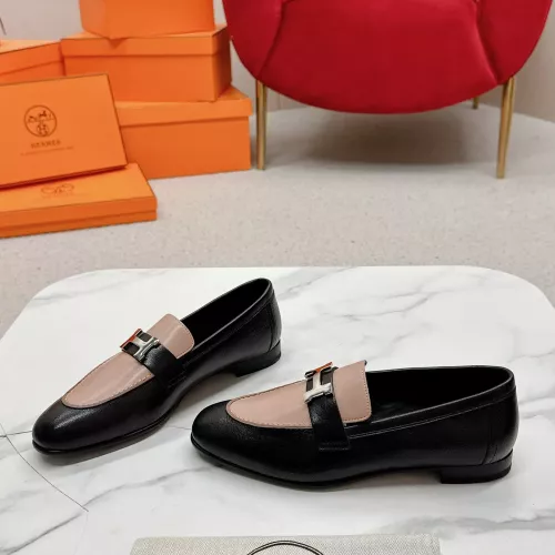 Replica Hermes Leather Shoes For Women #1341274 $125.00 USD for Wholesale
