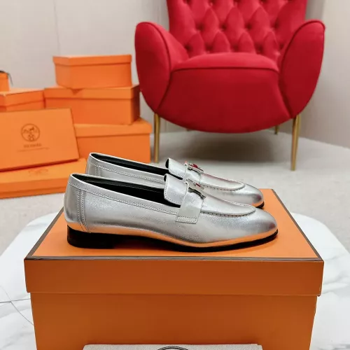 Replica Hermes Leather Shoes For Women #1341275 $125.00 USD for Wholesale