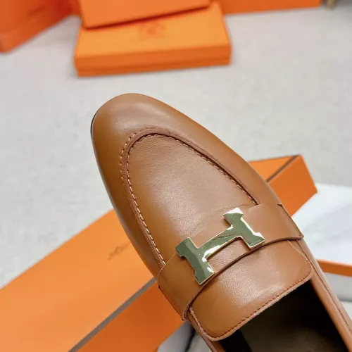 Replica Hermes Leather Shoes For Women #1341278 $125.00 USD for Wholesale