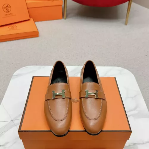 Replica Hermes Leather Shoes For Women #1341279 $125.00 USD for Wholesale