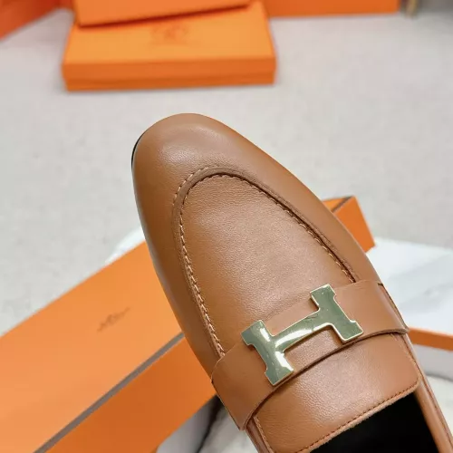 Replica Hermes Leather Shoes For Women #1341279 $125.00 USD for Wholesale