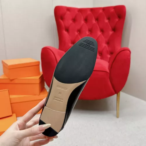 Replica Hermes Leather Shoes For Women #1341282 $125.00 USD for Wholesale