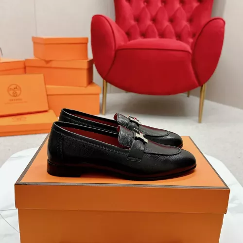 Replica Hermes Leather Shoes For Women #1341283 $125.00 USD for Wholesale
