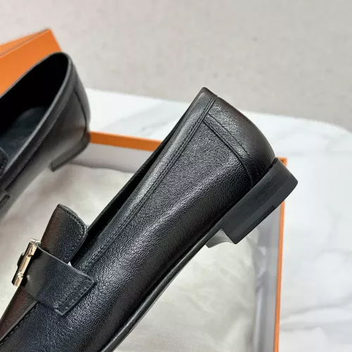 Replica Hermes Leather Shoes For Women #1341285 $125.00 USD for Wholesale