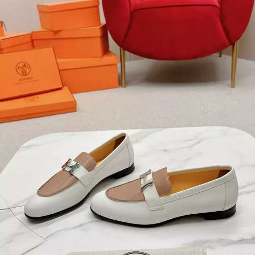 Replica Hermes Leather Shoes For Women #1341286 $125.00 USD for Wholesale