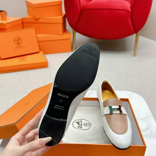 Replica Hermes Leather Shoes For Women #1341286 $125.00 USD for Wholesale