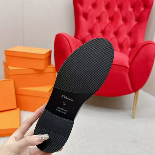 Replica Hermes Leather Shoes For Women #1341287 $140.00 USD for Wholesale
