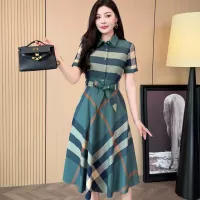 $85.00 USD Burberry Dresses Short Sleeved For Women #1335840