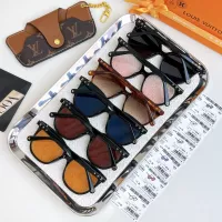 $56.00 USD Louis Vuitton AAA Quality Sunglasses #1336618