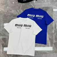 $92.00 USD MIU MIU T-Shirts Short Sleeved For Men #1338366
