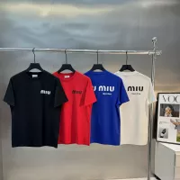 $92.00 USD MIU MIU T-Shirts Short Sleeved For Men #1338366