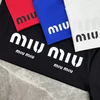 $92.00 USD MIU MIU T-Shirts Short Sleeved For Men #1338368