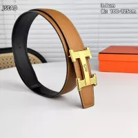 $56.00 USD Hermes AAA Quality Belts In 3.8cm For Men #1339455