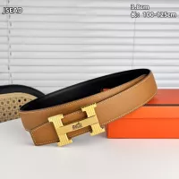 $56.00 USD Hermes AAA Quality Belts In 3.8cm For Men #1339455