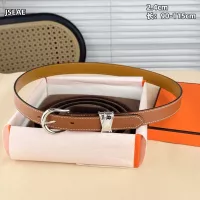 $60.00 USD Hermes AAA Quality Belts In 2.4cm For Women #1339468
