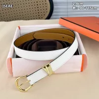 $60.00 USD Hermes AAA Quality Belts In 2.4cm For Women #1339471