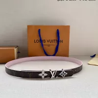 $64.00 USD Louis Vuitton AAA Quality Belts In 2.0cm For Women #1339511