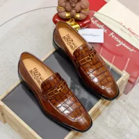$88.00 USD Salvatore Ferragamo Leather Shoes For Men #1340007