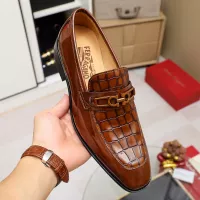 $88.00 USD Salvatore Ferragamo Leather Shoes For Men #1340007