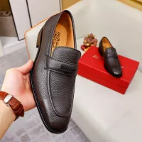 $88.00 USD Salvatore Ferragamo Leather Shoes For Men #1340009