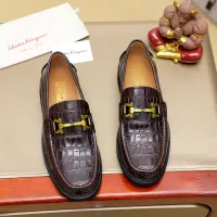 $88.00 USD Salvatore Ferragamo Leather Shoes For Men #1340044