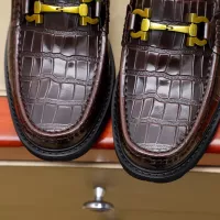 $88.00 USD Salvatore Ferragamo Leather Shoes For Men #1340044
