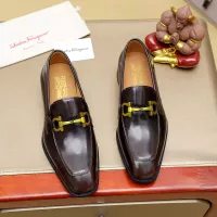 $88.00 USD Salvatore Ferragamo Leather Shoes For Men #1340047