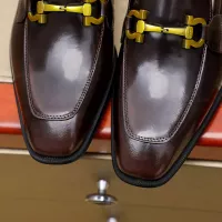 $88.00 USD Salvatore Ferragamo Leather Shoes For Men #1340047